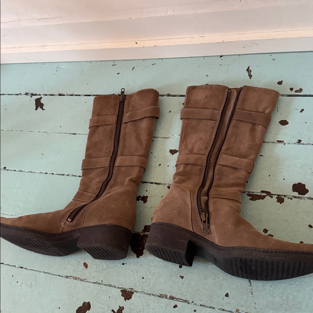 GEOX EU 361/2 (US 6.5) Suede Mid Calf Adjustable Buckles - Picture 8 of 17